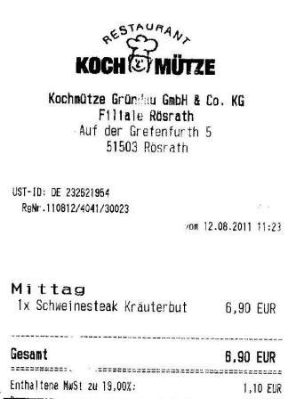 msws Hffner Kochmtze Restaurant